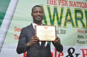 Afolabi Oladayo Awarded Development In Nigeria Merit Award
